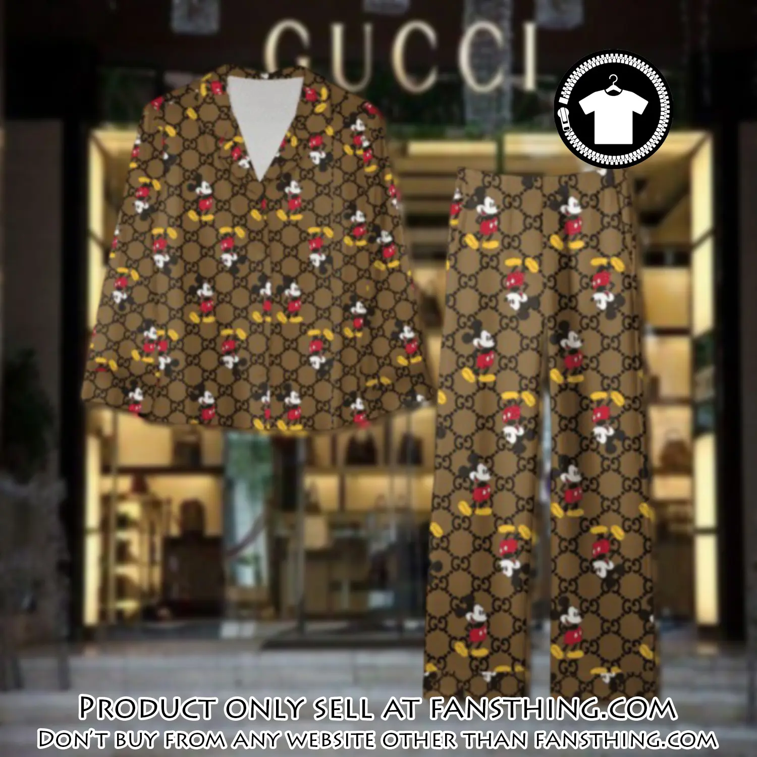 Trending luxury gc satin pajama set pjs1067 fst0731305